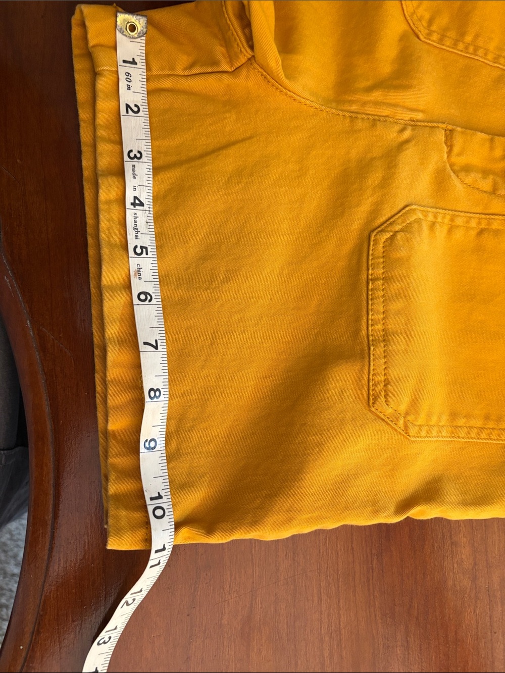 bagatelle Mustard YellowHigh-Waist Shorts Size 8 - Picture 10 of 10